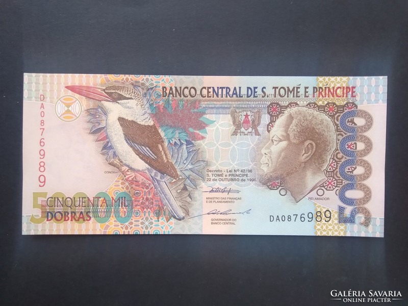 Sao tome and principe 50000 dobras 1996 unc