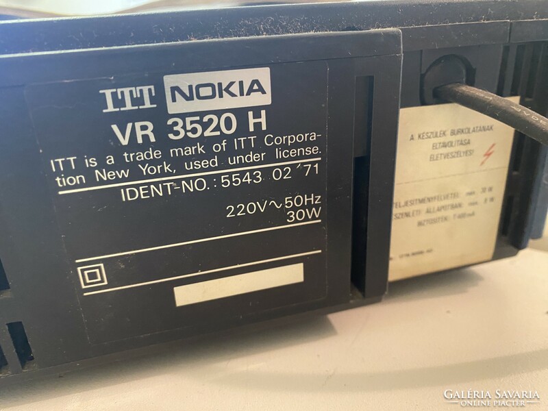 VHS magnó - ITT Nokia VR3520H