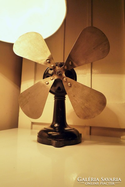 Kuriózum! Antik 20-as évek Marelli öntöttvas asztali ventilátor steampunk loft dekoráció