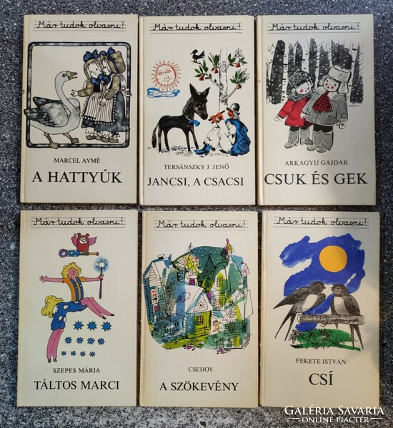 I can read now! 12 Volumes.. Mária Szepes, Marcel Aymé, Gajdar, Chehov, Ágnes Bakó, etc.