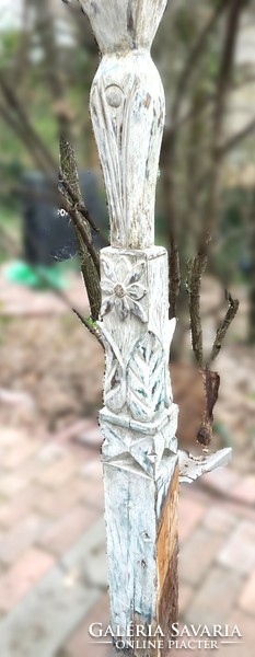 Copja wood, column, decoration, old wood carving, antique, vintage