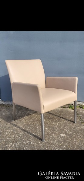 Walter knoll leather armchair, pair of armchairs