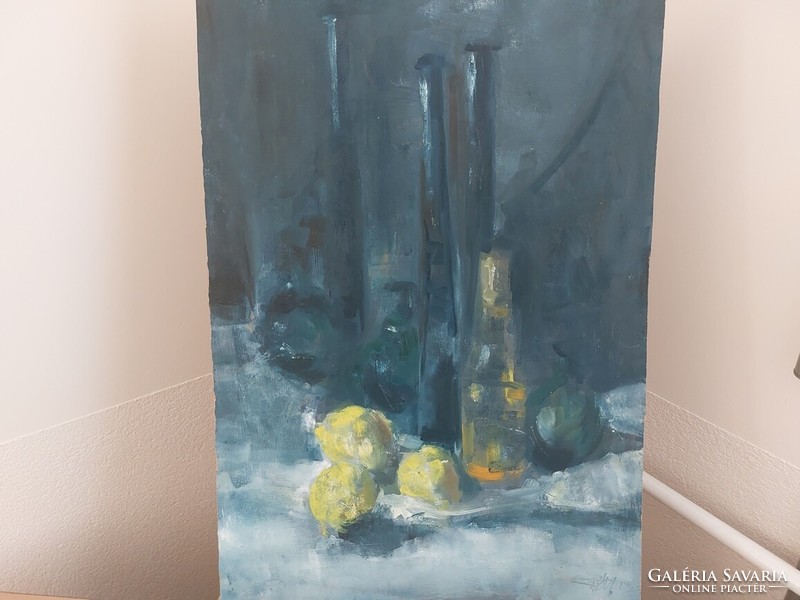 (K) still life painting by Tamás Tóth 50x70 cm