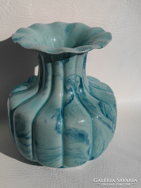 Zsolnay vase with labrador pattern