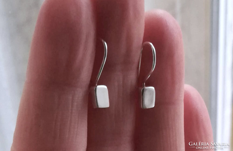 Small silver earrings