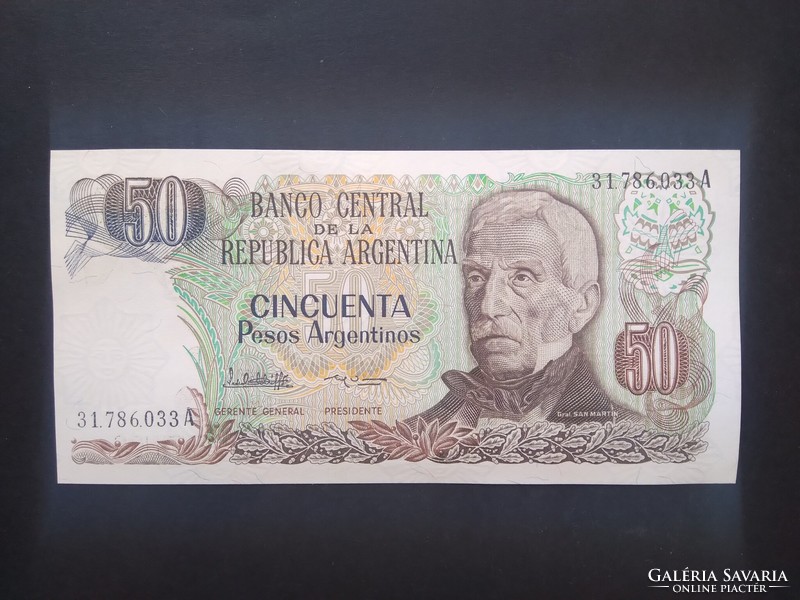 Argentína 50 Pesos Argentinos 1983 Unc