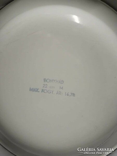 Bonyhádi zománcos tányér
