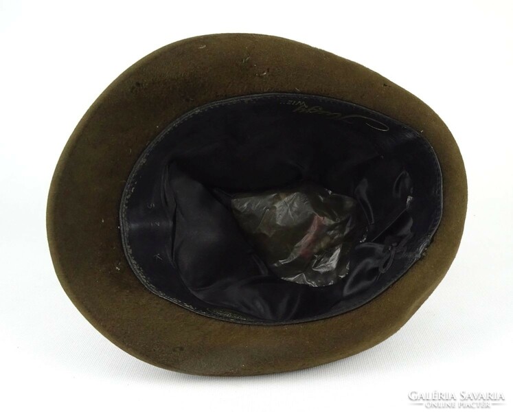 1Q742 Régi barna német Ottmar Reich vadász kalap