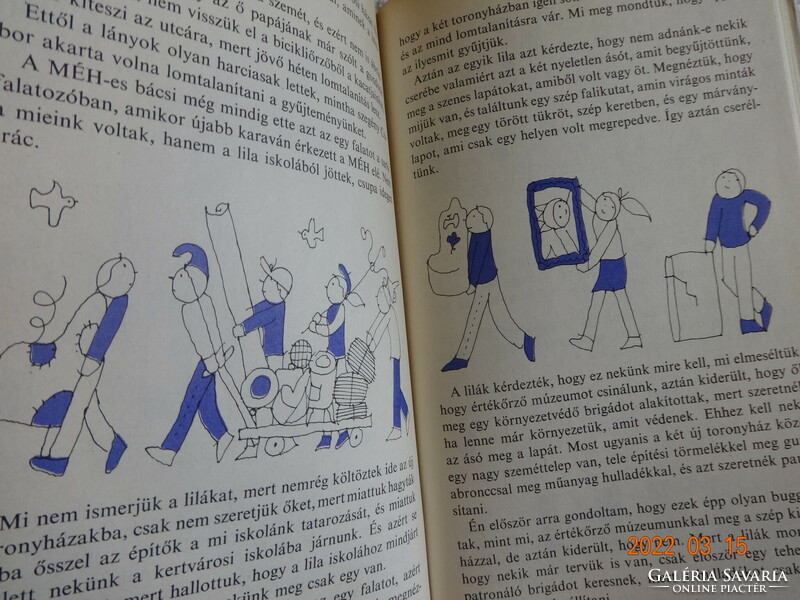 éva Janikovszky: the seven skins - old storybook with László Réber's drawings (1985)
