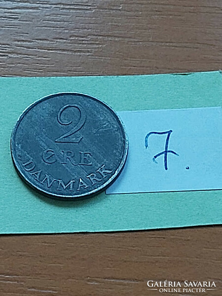 Denmark 2 cents 1960 zinc, ix. King Frederick 7