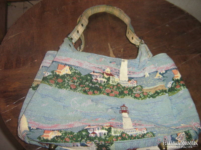 Cute vintage machine tapestry woven paul brent colorful pattern bag