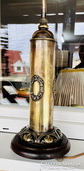 Empire stílusú antik asztali bronz lámpa