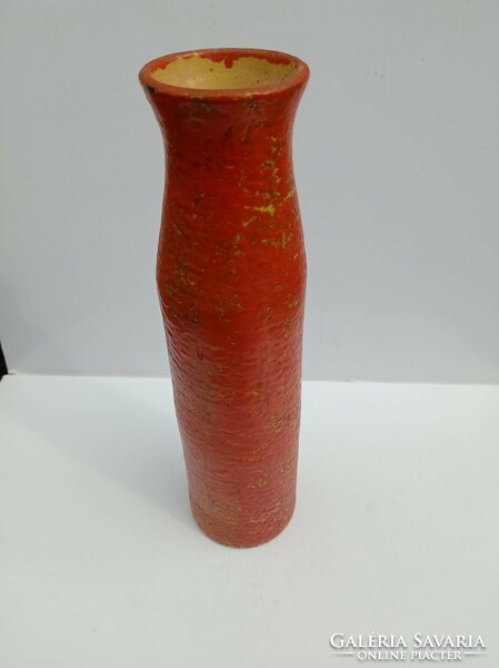 Retro Tófej kerámia padló váza