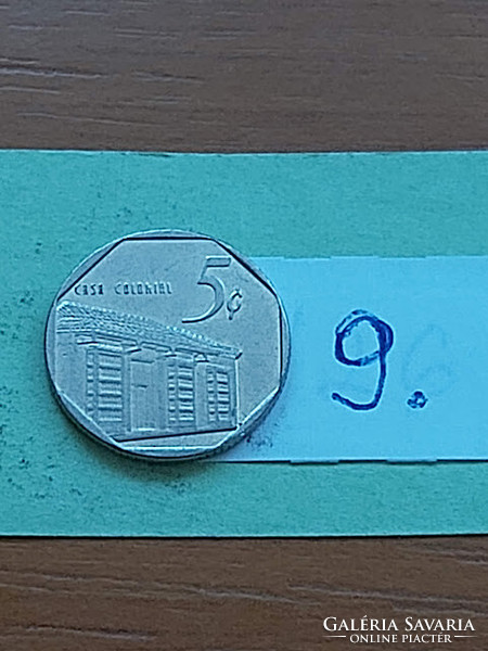 KUBA 5 CENTAVOS 1994 Acél nikkel bevonattal  9