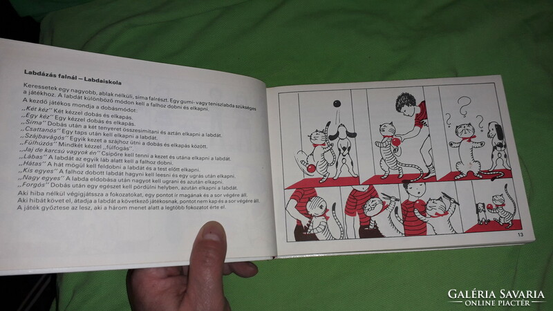 1982. Károlyn Vámos - come play ball with us! Sport movement physical education book sports according to the pictures
