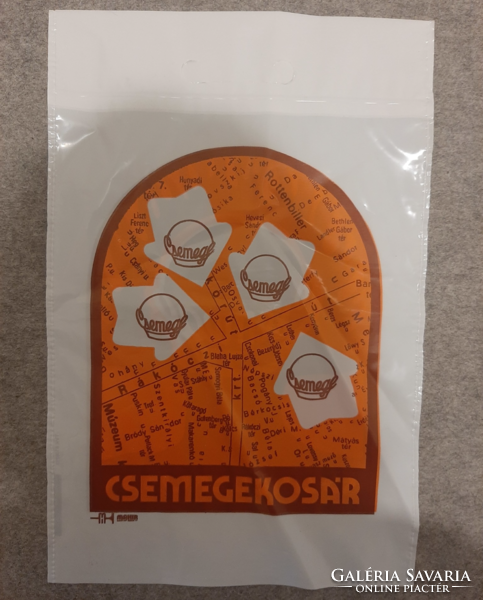 Julius Csemege Meinl Csemegekosár logó, felirat nylon szatyor, táska