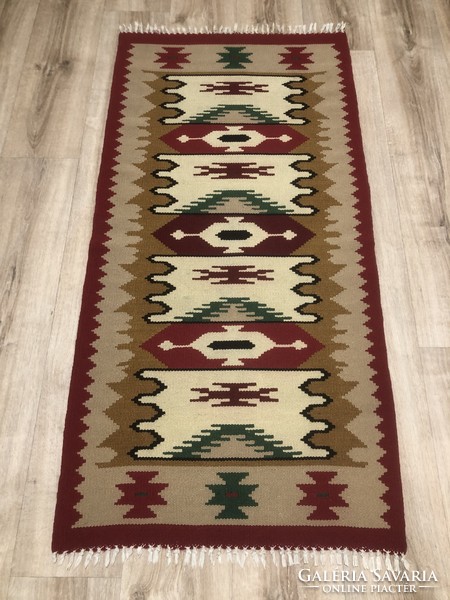 Toronto handwoven wool rug, 67 x 143 cm
