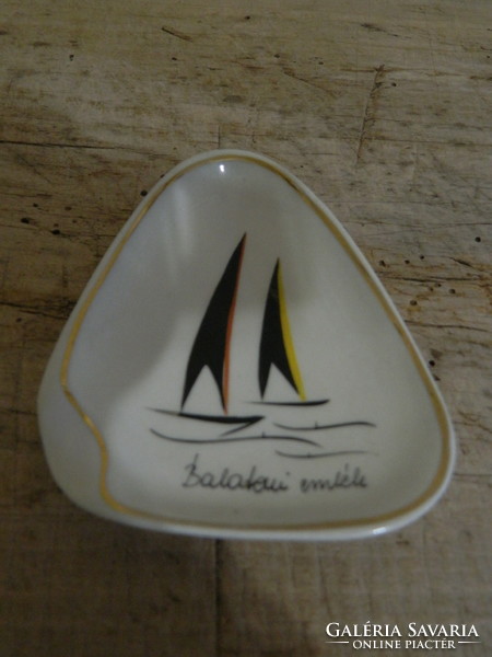 Budapest porcelain factory commemorative bowl: balaton