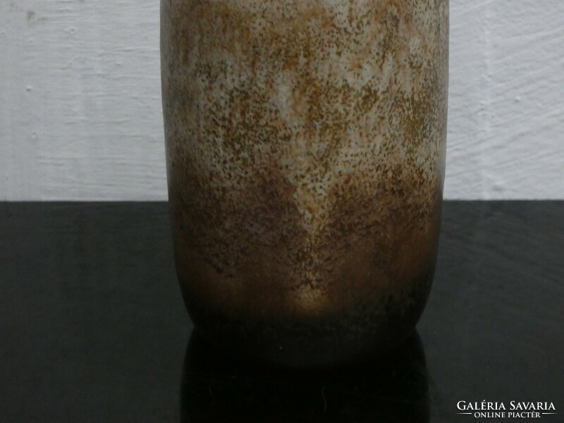 Scheurich West German ceramic vase (231-15), with brown fabiola decor from the 1960s!