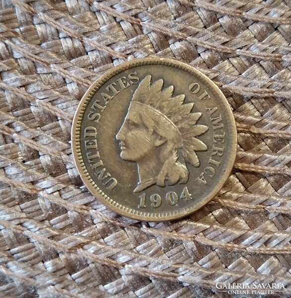 USA - Indian head 1 cent 1904