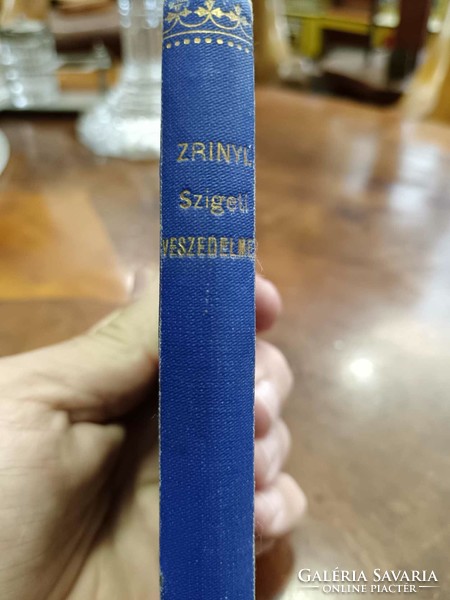 Miklós Zrínyi: his island peril, 1863 edition, with beautiful engraving, cloth and paper binding