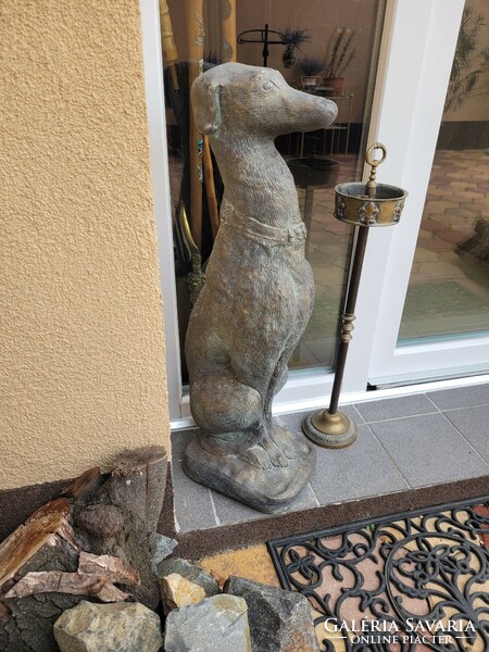 Antique art deco greyhound dog statue