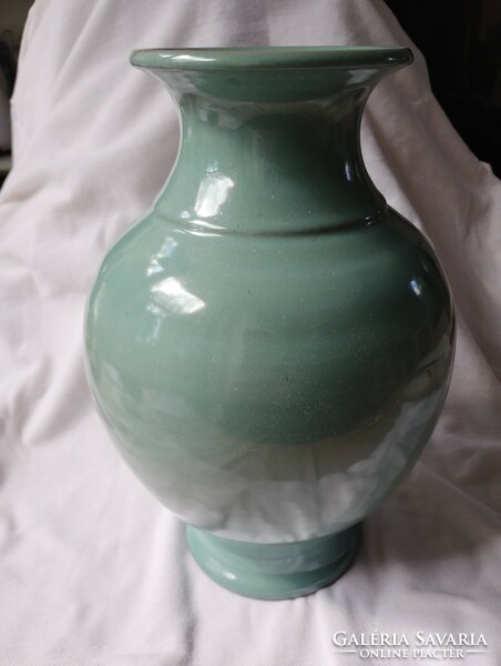 Retro mázas nagyméretű váza
