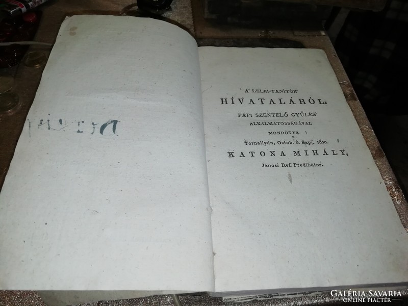 Katona Mihály A lelki tanítók hívataláról 1820   a képeken látható állapotban van