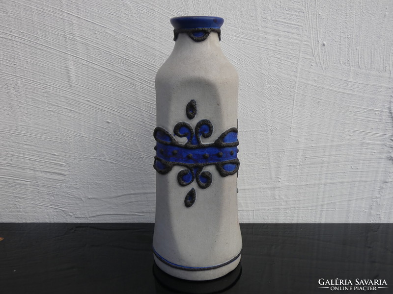 Marei West German ceramic vase Bruges - 4107 wgp vintage vase Bruges with lace decor 1970.