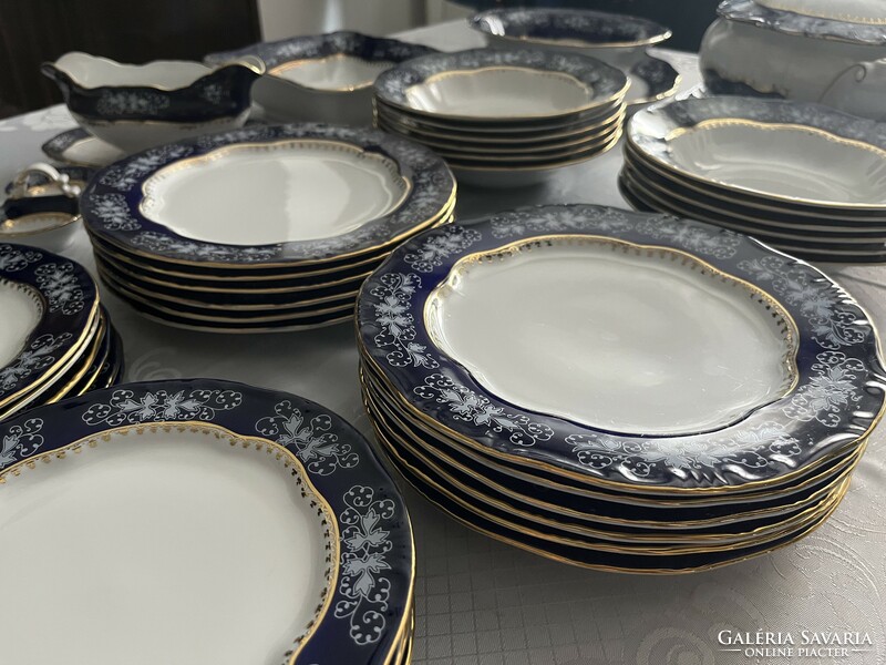 Zsolnay pompadour II. 6 Personal dinner set 25 pieces