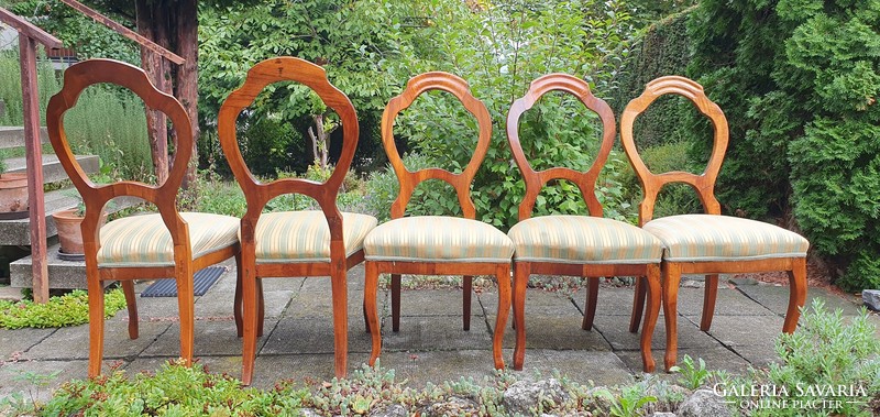 Antique Biedermeier chairs 5 pieces