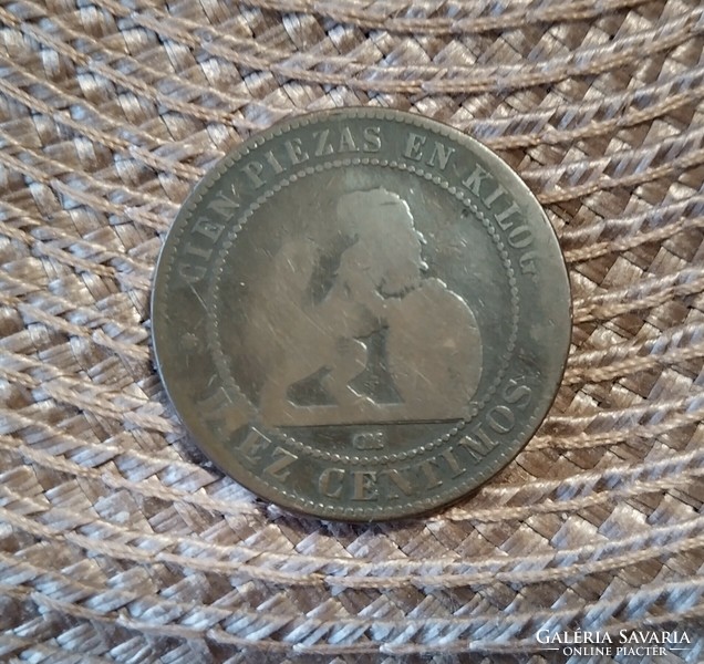 10 centimos 1870