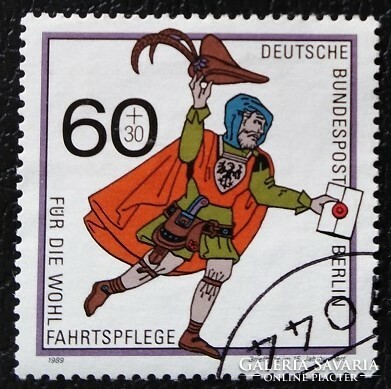 BB852p / Németország - Berlin 1989 Postai Szállítások bélyegsor  60+ 30 Pf  értéke pecsételt