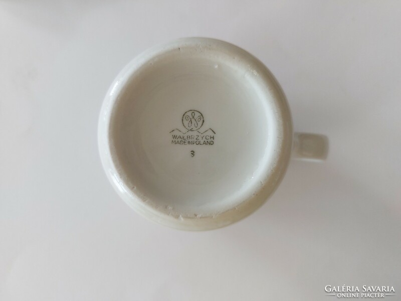 Old porcelain mug Easter bunny fairy tale cup
