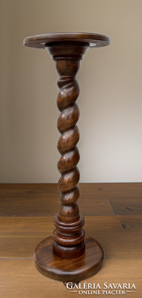 Restored antique walnut pedestal