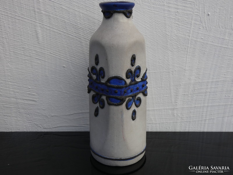 Marei West German ceramic vase Bruges - 4107 wgp vintage vase Bruges with lace decor 1970.