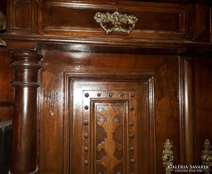 Small German tin sideboard.