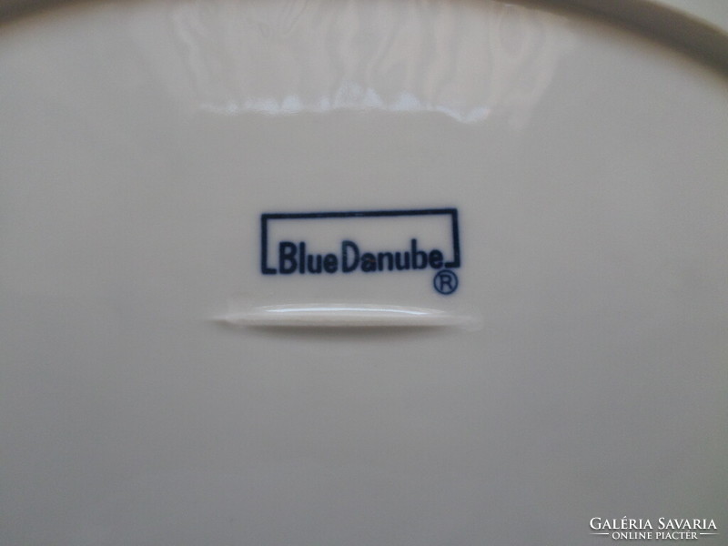 Blue Danube hagymamintás porcelán ovális tál 22 x 31 cm