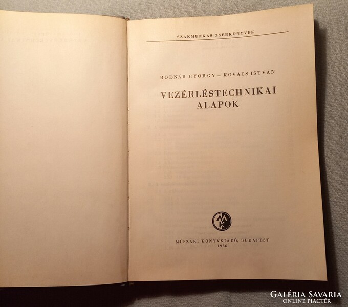 Eladó Vezérléstechnikai alapok kézikönyv 1966- os kiadás