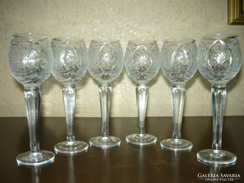 Crystal liqueur glasses