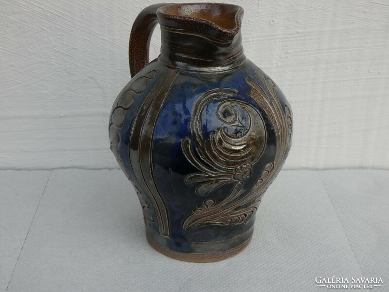 ELFRIEDE BALZAR-KOPP stilusú  kerámia  váza nyugatnémet  sómázas kerámia  kancsó 1970