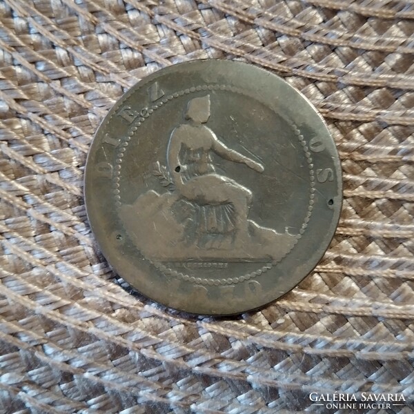 10 centimos 1870