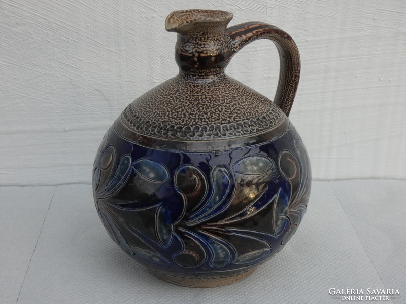 Elfriede balzar-kopp style ceramic vase West German salt-glazed ceramic jug