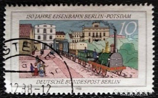 Bb822p / Germany - Berlin 1988 Berlin - Potsdam railway stamp sealed
