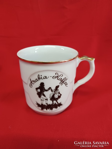 Czechoslovakian porcelain mug with Mozart-melange inscription