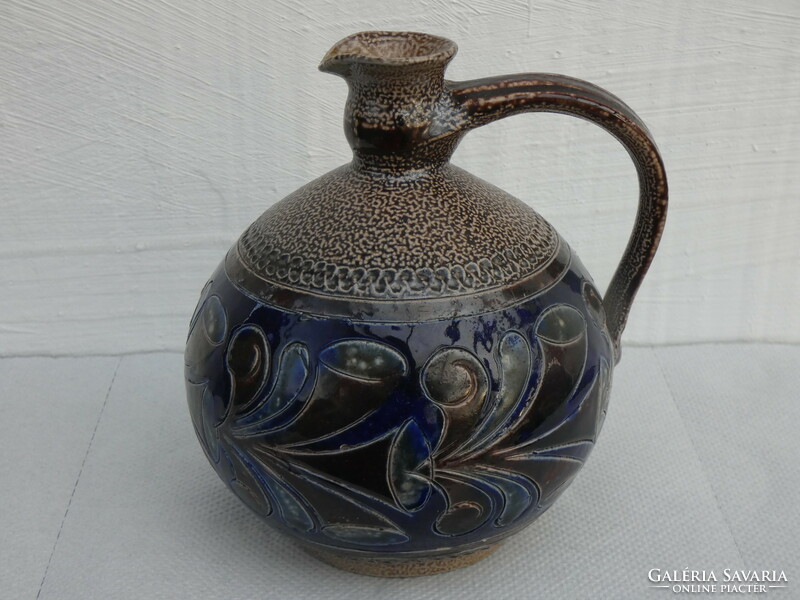 Elfriede balzar-kopp style ceramic vase West German salt-glazed ceramic jug