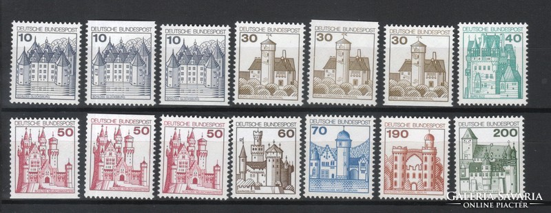 Postatiszta Bundes 1340 Mi 913-920, 913-914-916 C,D    13,60 Euró