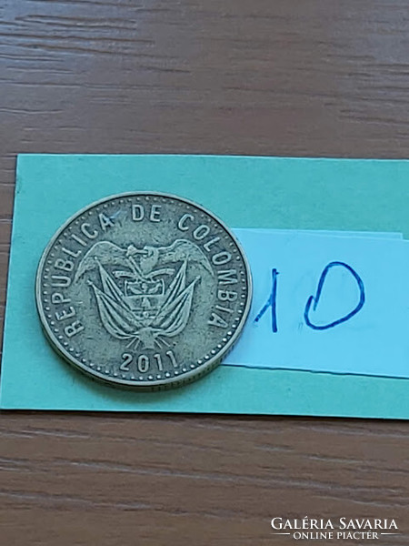 Colombia colombia 100 pesos 2011 brass 10