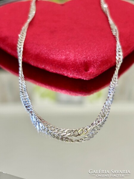 Beautiful, shining silver necklace