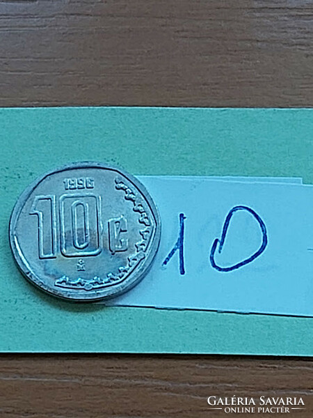 Mexico mexico 10 centavos 1996 stainless steel 10